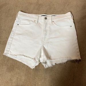 Banana Republic White Jean Shorts